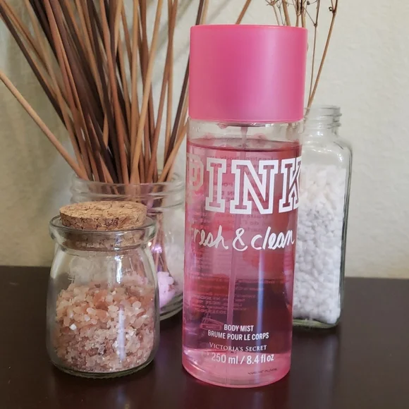Pink fresh and clean body mist hotsell